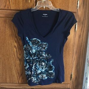Express Blue Top